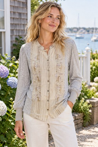 Anthropologie tiny gray silk - anthropologie,